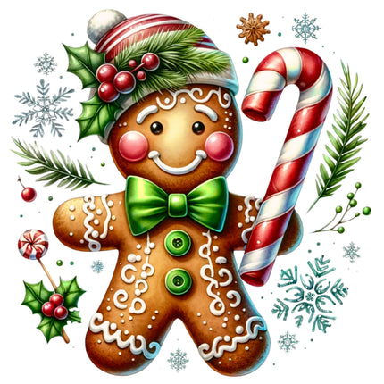 Gingerbread 100% Cotton Fabric Panel Block BB463