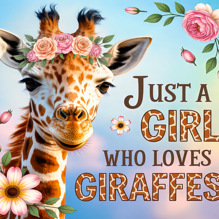 Giraffe fabric panel