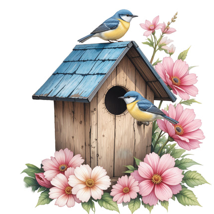 birdhouse fabric panel