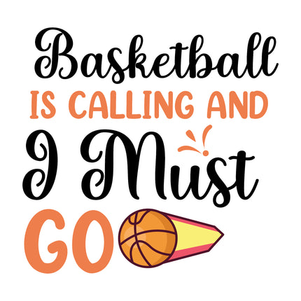 Basketball Is Calling 100% Cotton Fabric Panel Block AM1464