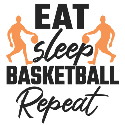 Basketball 100% Cotton Fabric Panel Block E171