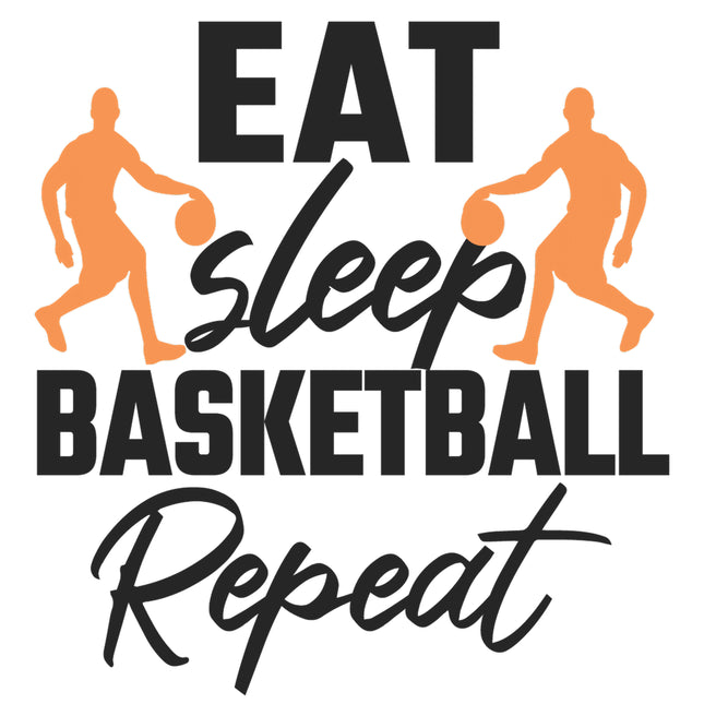 Basketball 100% Cotton Fabric Panel Block E171