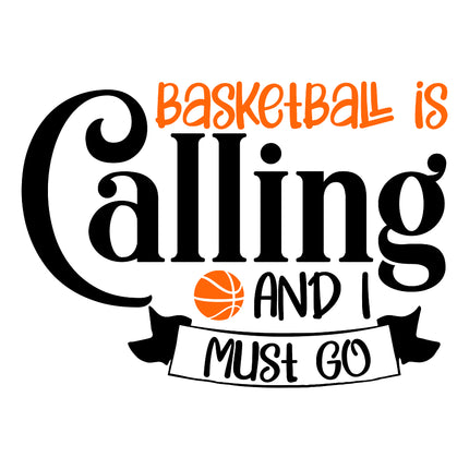 Basketball Is Calling 100% Cotton Fabric Panel Block D516