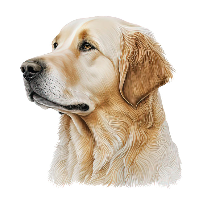 golden retriever fabric panel
