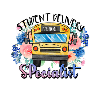 School Bus Driver 100% Cotton Fabric Panel Block C15