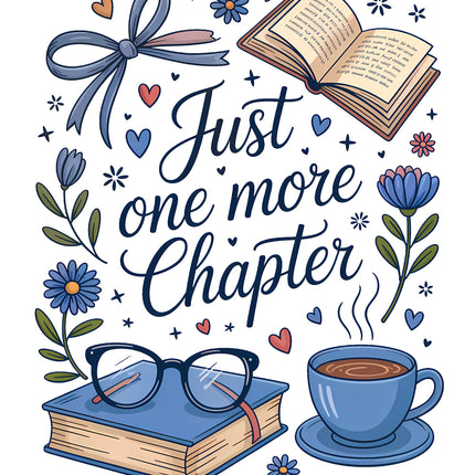 Just One More Chapter Book 100% Cotton Fabric Panel Block CC177