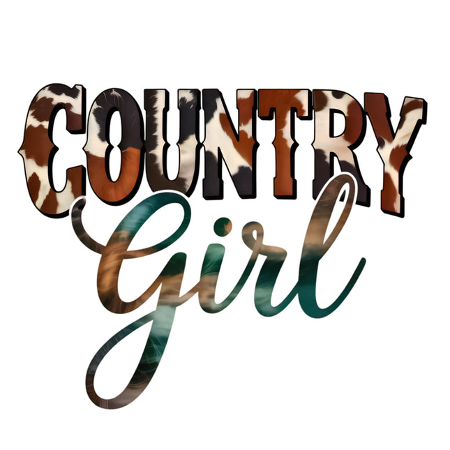 Country Girl 100% Cotton Fabric Panel Block CC217