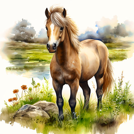 horse fabric panel