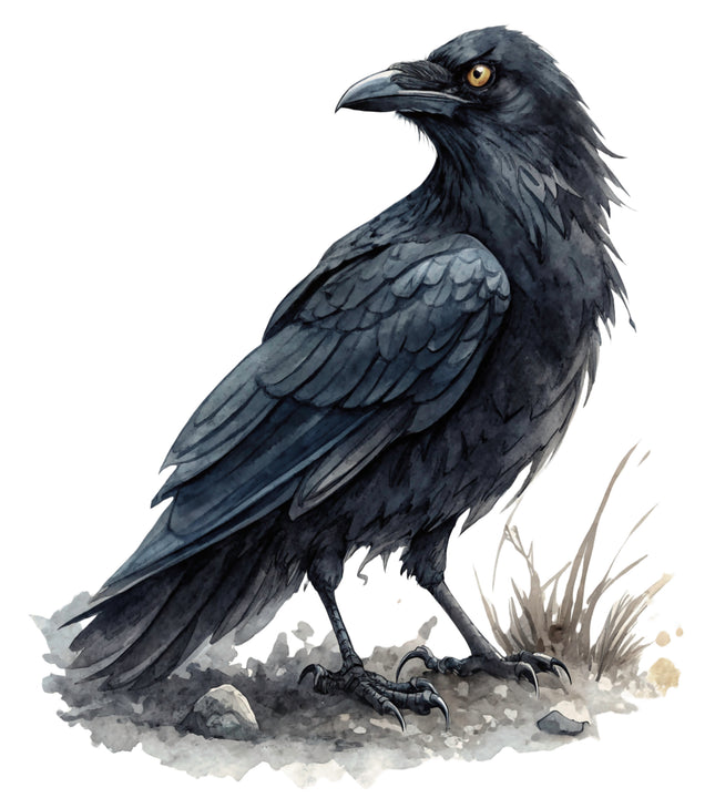 Raven 100% Cotton Fabric Panel Block CC289