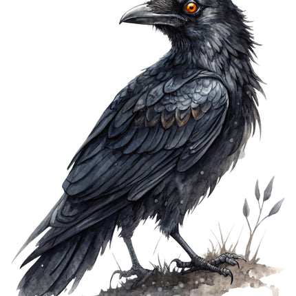 Raven 100% Cotton Fabric Panel Block CC290