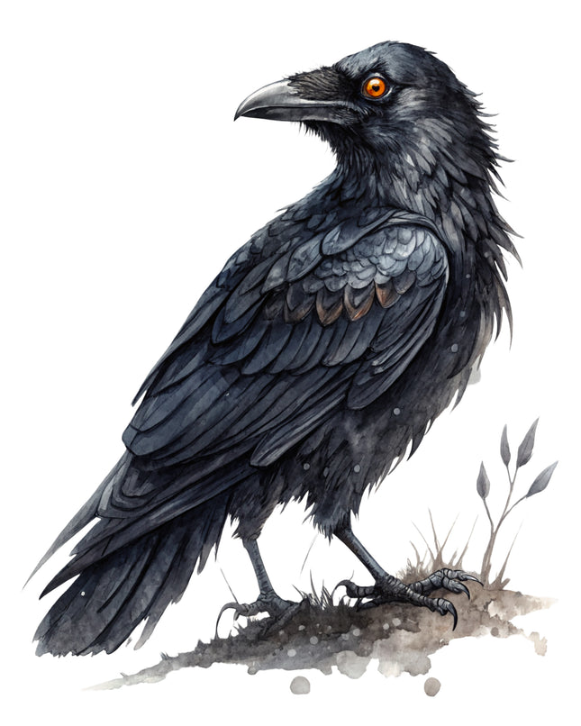 Raven 100% Cotton Fabric Panel Block CC290