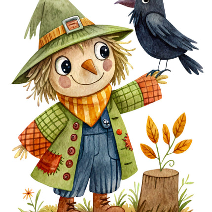 Scarecrow & Raven 100% Cotton Fabric Panel Block CC297
