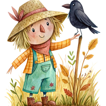 Scarecrow & Raven 100% Cotton Fabric Panel Block CC302