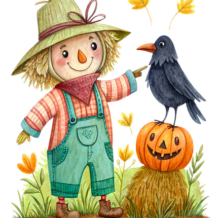 Scarecrow & Raven 100% Cotton Fabric Panel Block CC304