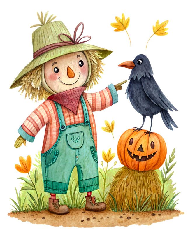 Scarecrow & Raven 100% Cotton Fabric Panel Block CC304