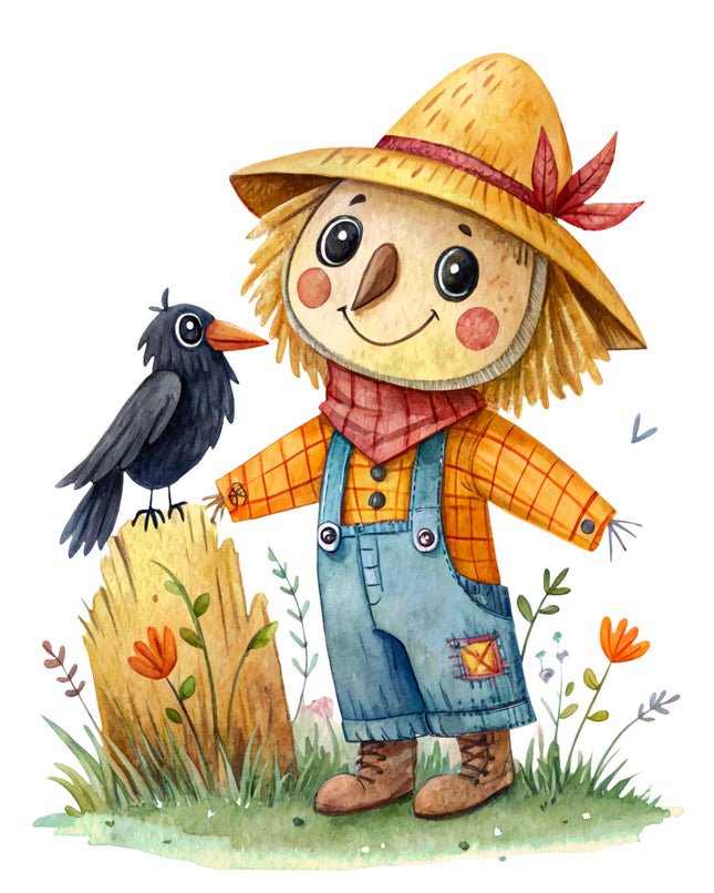 Scarecrow & Raven 100% Cotton Fabric Panel Block CC307