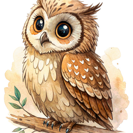 owl fabric panel square