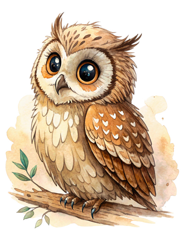 owl fabric panel square