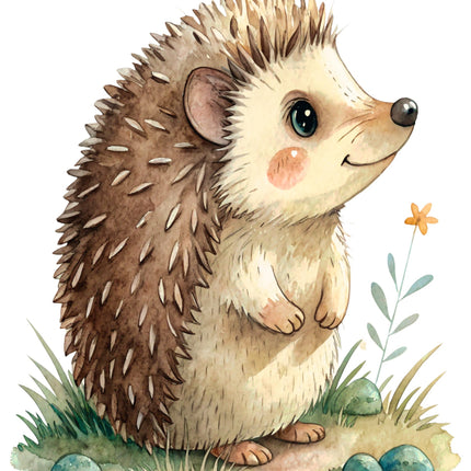 cute hedgehog quilt square