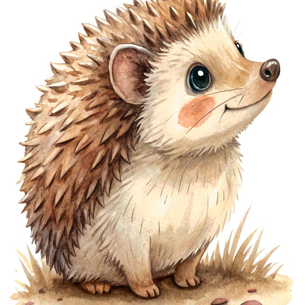 Hedgehog 100% Cotton Fabric Panel Block CC430
