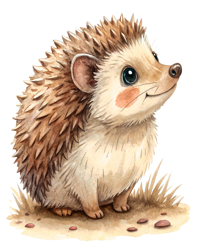 Hedgehog 100% Cotton Fabric Panel Block CC430