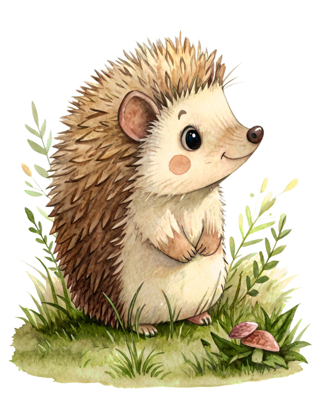 Hedgehog 100% Cotton Fabric Panel Block CC435