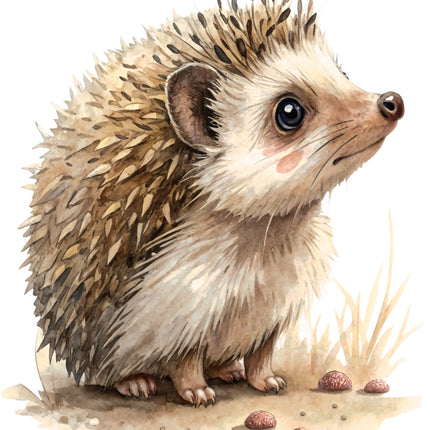 Hedgehog 100% Cotton Fabric Panel Block CC437