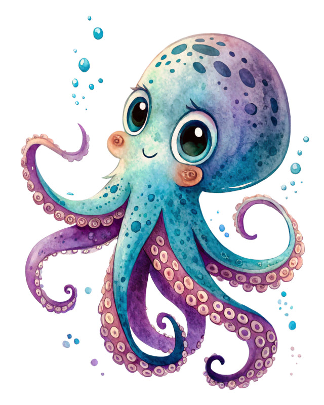 octopus fabric panel