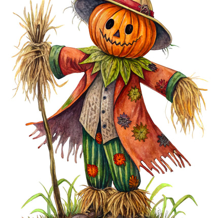 Scarecrow 100% Cotton Fabric Panel Block CC448