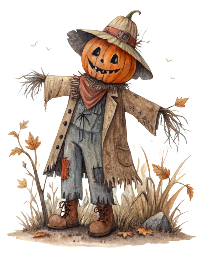 Scarecrow 100% Cotton Fabric Panel Block CC449