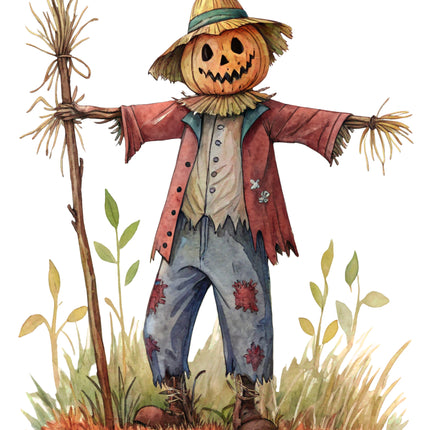Scarecrow 100% Cotton Fabric Panel Block CC450