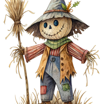 Scarecrow 100% Cotton Fabric Panel Block CC451
