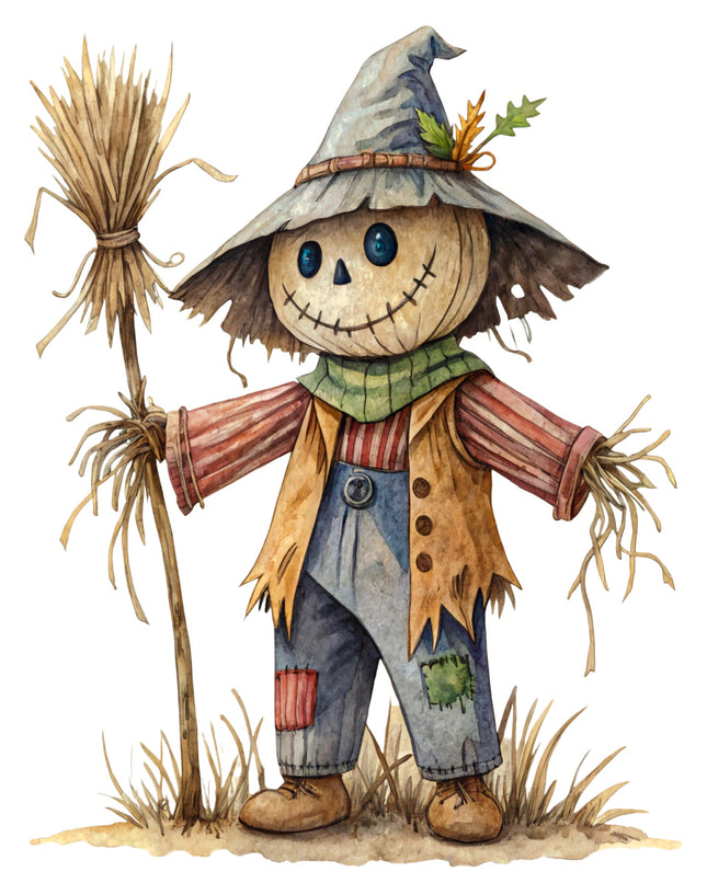 Scarecrow 100% Cotton Fabric Panel Block CC451
