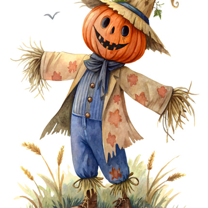 Scarecrow 100% Cotton Fabric Panel Block CC452