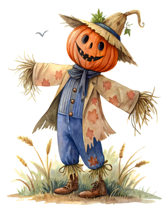Scarecrow 100% Cotton Fabric Panel Block CC452