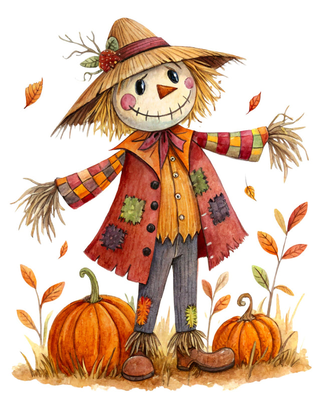 Scarecrow 100% Cotton Fabric Panel Block CC455