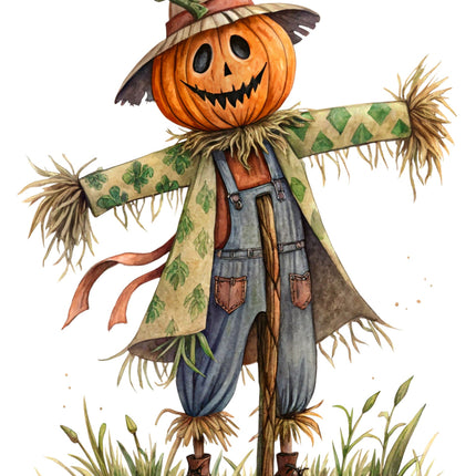 Scarecrow 100% Cotton Fabric Panel Block CC456