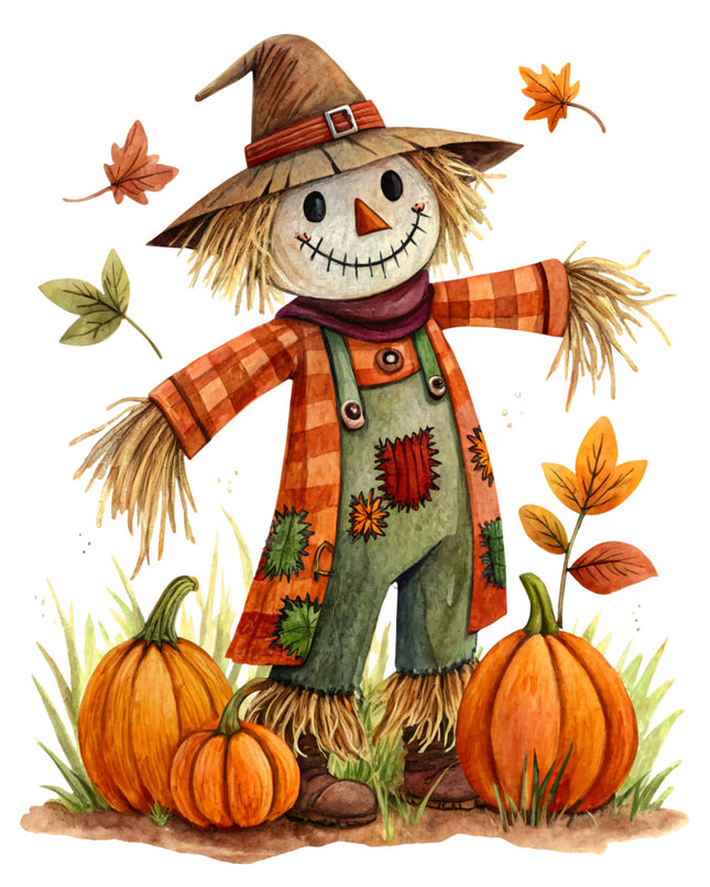 Scarecrow 100% Cotton Fabric Panel Block CC457