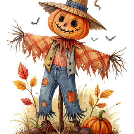 Scarecrow 100% Cotton Fabric Panel Block CC458