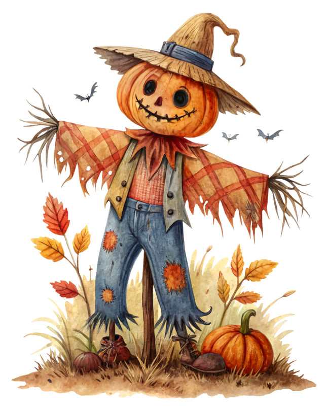 Scarecrow 100% Cotton Fabric Panel Block CC458
