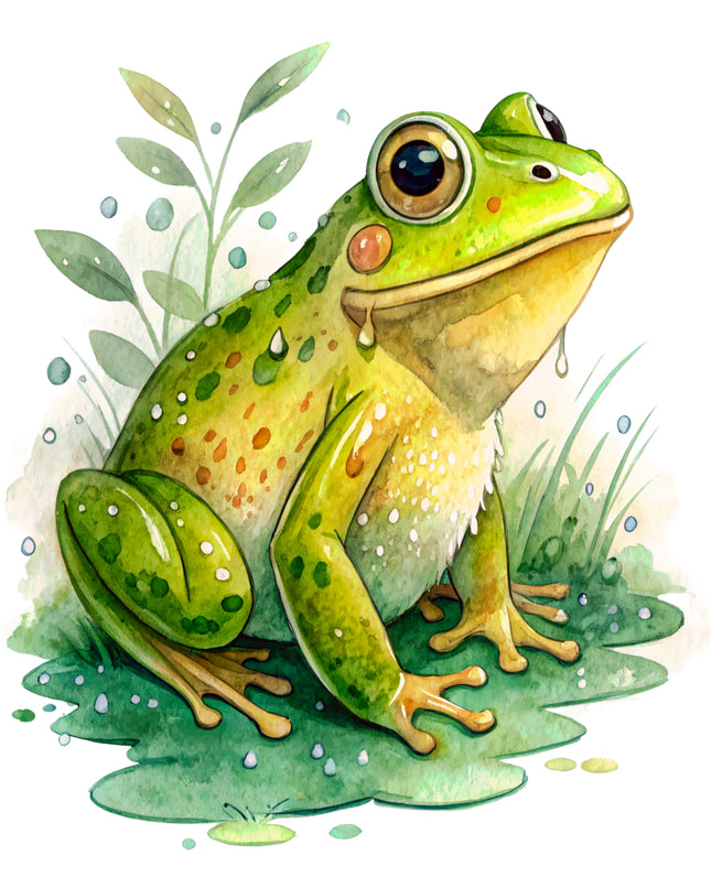 Frog 100% Cotton Fabric Panel Block CC473