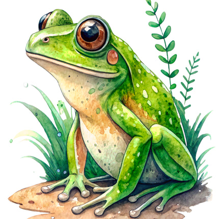 Frog 100% Cotton Fabric Panel Block CC475