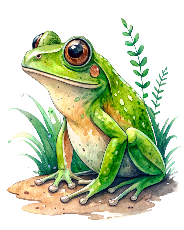 Frog 100% Cotton Fabric Panel Block CC475