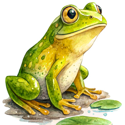 Frog 100% Cotton Fabric Panel Block CC476