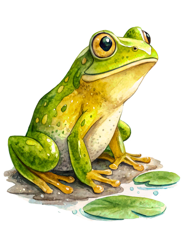 Frog 100% Cotton Fabric Panel Block CC476