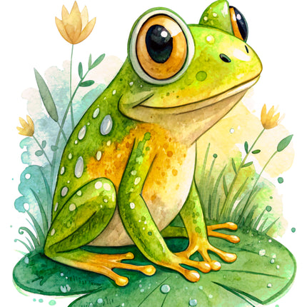 Frog 100% Cotton Fabric Panel Block CC477