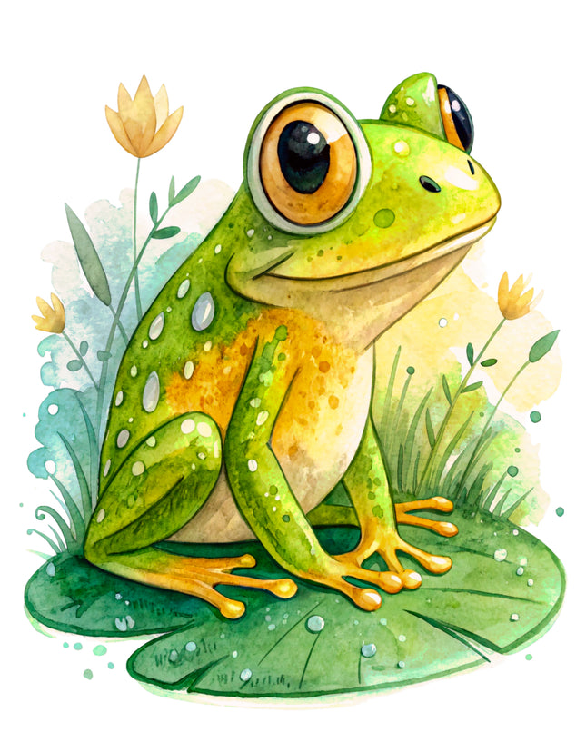 Frog 100% Cotton Fabric Panel Block CC477