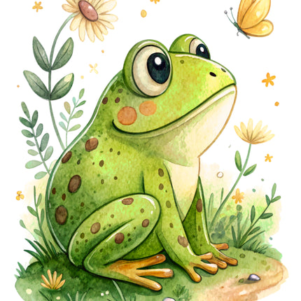 Frog 100% Cotton Fabric Panel Block CC478