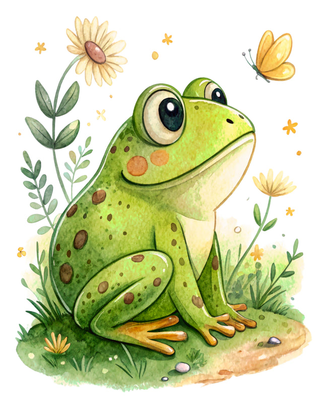 Frog 100% Cotton Fabric Panel Block CC478