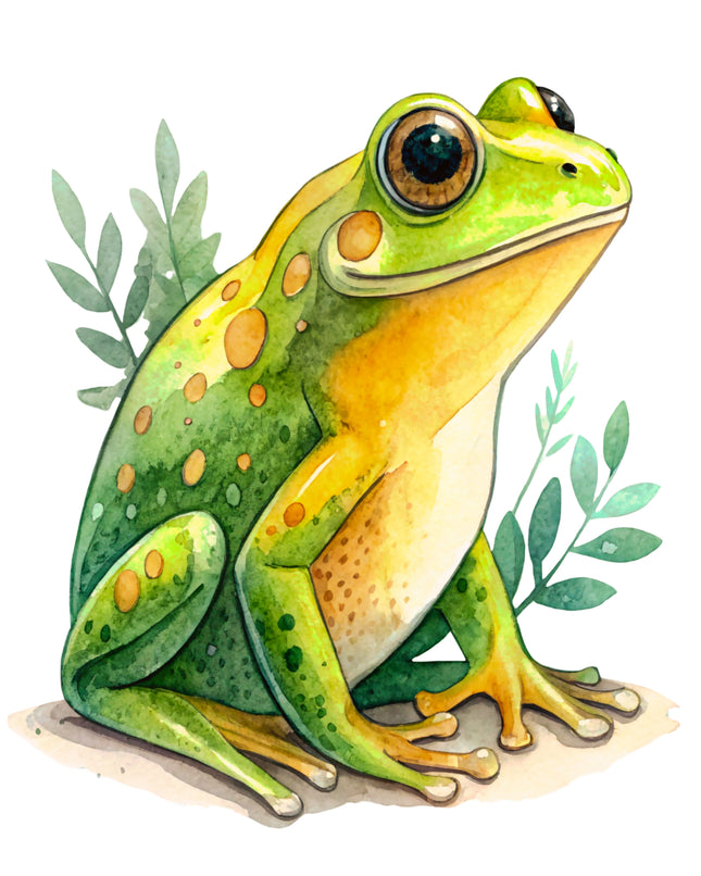 Frog 100% Cotton Fabric Panel Block CC479